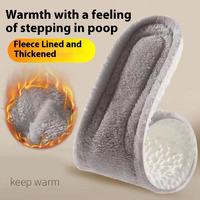 Semelles intérieures chaudes et confortables en PU et laine, lavables, 2 pièces, avec absorption de la transpiration et amorti, chauffantes pour le sport