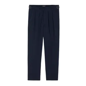 Wholesale Custom Formal Pinstripe Desgin Comfortable Men's Chino Linen Gurkha Pants