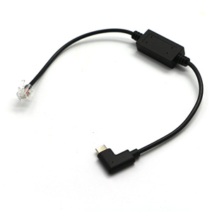 Cable Serial USB Tipo C con Ángulo de 90 Grados a RJ11 RJ12 RS232 para POS, Router, Programación PLC, OEM/ODM FTDI FT232RL - Product Image 4
