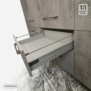 AODELI ADL-13 Full Extension 135mm Height Soft Closing Metal Box Slide Galvanized Steel Drawer System 31-50kg <b>Load</b> Capacity - Product Image 1