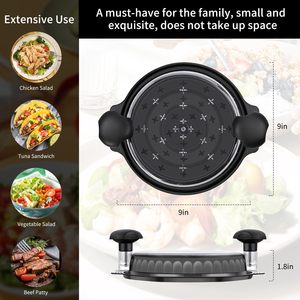 เครื่องมือบดไก่แบบหมุนพร้อมฐานกันลื่นและฝาปิดใส - Product Image 4