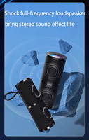 Haut-parleur sans fil 2400mah B13 Hot Wireless Deep Bass RGB Light Portable Outdoor 10W Wireless Speaker for Parties Computers Bike As Male Gift