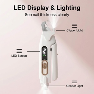 مقص أظافر احترافي للحيوانات الأليفة من الفولاذ المقاوم للصدأ مع واقي أمان ومبرد أظافر مجاني، أداة تجميل للكلاب والقطط - Product Image 1