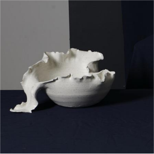 Ensemble de vases en céramique blanche de luxe antique, design abstrait irrégulier, pour la décoration de la maison, des mariages et des restaurants - Product Image 4