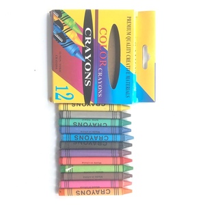 Wholesale Kid-Safe Crayon with Custom Logo Multi Color Wax Premium <b>Small</b> Crayon for School Children in Yellow Box - Product Image 4