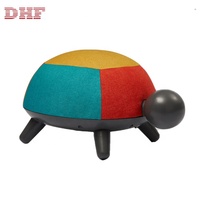 Tabouret PP en forme d'animal, meuble de maison, siège repose-pieds, avec revêtement en tissu, livraison gratuite