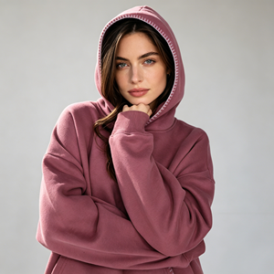 Sudadera con capucha cálida para <span class=keywords><strong>mujer</strong></span> con cremallera, forro grueso, estilo casual de otoño, estilo <span class=keywords><strong>Trapstar</strong></span>, con cremallera y pedrería personalizada - Product Image 3
