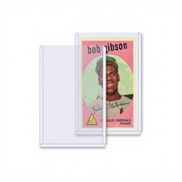 Carte de protection rigide en plastique 35PT personnalisable pour cartes à collectionner, imprimée en sérigraphie, pour porte-cartes de tabac - Vente en gros