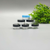 Pots en plastique de 5ml, récipients de 10ml, 15ml, 30ml, 50ml, 60ml, 100ml, 200ml, PP, transparent, flacon pour gommage à lèvres, crème cosmétique