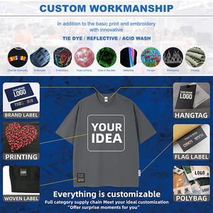 T-shirt personnalisé avec logo imprimé, 100% coton premium, design sur mesure, marque personnalisée, surdimensionné, fabrication sur mesure - Product Image 5