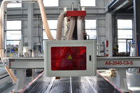 Routeur CNC 3 axes ATC et scie à lame haute efficacité pour la découpe de grandes feuilles, le nesting et le traitement de panneaux de meubles, d'armoires et de panneaux MDF