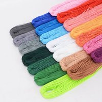 Crochet de fil creux en soie glacée fil enveloppé poupée/chapeau crochet chaussures chapeau écharpe fil de soie brillant tricoté à la main bricolage laine