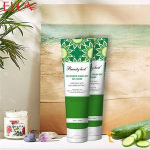 Approvisionnement direct d'usine Soins du visage naturels Masque à l'argile de concombre naturel Gel de boue Nettoyage du visage Masque hydratant Gel Femmes Hommes - Product Image 6
