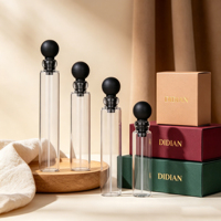 Flacon d'échantillon de parfum en verre de 1 ml, 2 ml, 3 ml avec bouchon, mini flacon transparent vide pour tester les liquides parfumés, vaporisateur portable pour l'aromathérapie