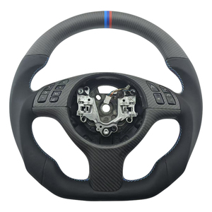 Nuevo Producto: Volante de Cuero y Fibra de Carbono para BMW E46 M3 M6 E61 E62 E63 - Product Image 1