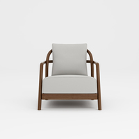 Accent italien en bois cuir fauteuil salle à manger fauteuil Designer salon chaise meubles ou café chaise longue