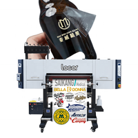 Modelo actualizado Locor 70cm Uv DTF impresora con función de laminación 3 uds/4 Uds I3200/i1600 cabezal de impresión refrigeración por agua