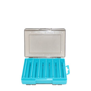 Boîte à pêche portable <span class=keywords><strong>en</strong></span> plastique PP double couche 135*105mm, 12 compartiments, étui de rangement pour leurres de pêche, boîte étanche pour rivière - Product Image 2