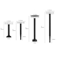 Lampe solaire de jardin intégrée à LED imperméable Yunduo pour pelouse, patio, cour, allée, chemin, cour intérieure