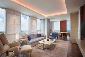 Мебельный гарнитур для спальни Shanghai Hyatt Recency из МДФ/фанеры с шпоном для коммерческого или домашнего использования - Product Image 6