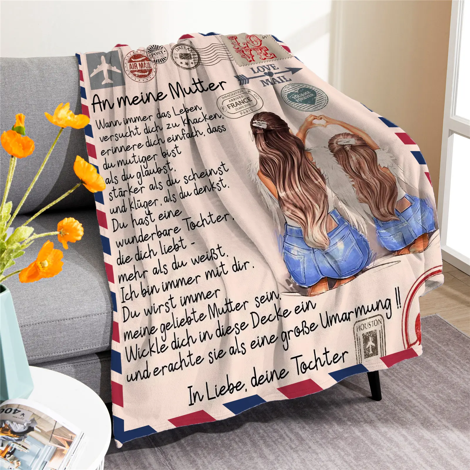 Custom Designer Throw Bed Weighted Coral Fleece Sublimation Flanell Sherpa Luxus decken für den Winter großhandel