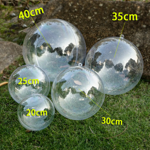 Esfera Hueca Transparente <span class=keywords><strong>para</strong></span> Decoración Navideña, Exhibición en Escaparates, Decoración Festiva <span class=keywords><strong>para</strong></span> Centros Comerciales, Bola Colgante <span class=keywords><strong>de</strong></span> Arte Moderno en Varios Tamaños - Product Image 1