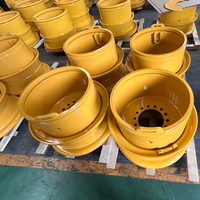 Forged Steel Tubeless Wheel Rim 25-19.50/2.5 for BELL B25E B30E DOOSAN DA30-7 LIEBHERR TA230 Articulated Dump Truck