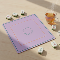 Nouveau tapis et nappe de mahjong modernes, réduction du bruit, personnalisés, antidérapants, imperméables, en caoutchouc, pour le divertissement