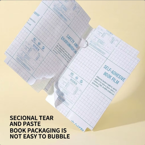 Couvertures de livres autocollantes en CPP épaissies et segmentées ; <span class=keywords><strong>Film</strong></span> protecteur pour manuels scolaires à motif diamant, antidérapant et imperméable - Product Image 4