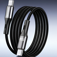 SENDEM M28P Kabel USB 3.0 ke Lightning 150W 6A Pengisian Cepat Kabel Transfer Data 1M Berbahan Kepang