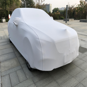 <span class=keywords><strong>Telo</strong></span> <span class=keywords><strong>Copriauto</strong></span> Antipolvere in Tessuto Elasticizzato Spandex per Interni Morbido <span class=keywords><strong>Telo</strong></span> Interno in Pile per Auto - Product Image 6