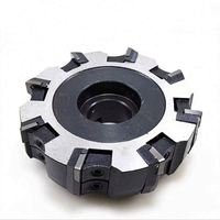 Tête de fraisage CNC robuste pour fraisage à 75 degrés, tête de fraisage d'angle droit indexable 125 160 200, tête de fraisage volante