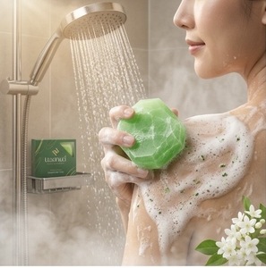 Savon Solide Émeraude Navasukhon – Savon Gemme Hydratant pour le Corps et le Visage, Adapté à Tous Types de Peau - Product Image 2