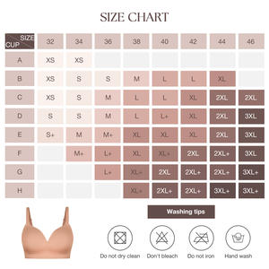 All'ingrosso Hexin da donna Plus Size a copertura completa traspirante reggiseno <span class=keywords><strong>Push</strong></span> <span class=keywords><strong>up</strong></span> senza fili senza soluzione di continuità Shapewear reggiseno per le donne - Product Image 6