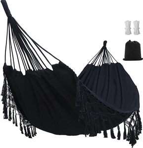 <span class=keywords><strong>Precio</strong></span> al por mayor, entrega rápida, hamacas con logotipo personalizado, <span class=keywords><strong>hamaca</strong></span> de camping ligera de viaje <span class=keywords><strong>doble</strong></span> e individual con borla - Product Image 1