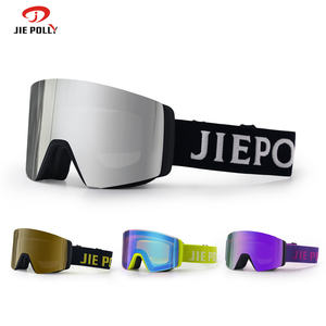 लॉक स्विच चुंबकीय स्की गोगल्स एंटी-फॉग शीतकालीन खेल चश्मा. वी 400 स्नोबोर्डिंग गोगल स्कीइंग के लिए डबल लेंस बर्फ गोगल - Product Image 3