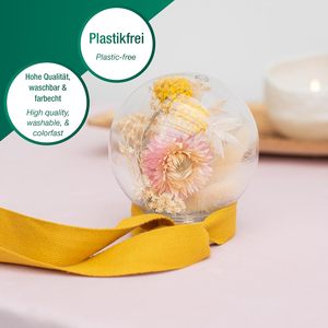Cinta de color sólido de doble cara de tela de espiga 100% algodón ecológica personalizable, ancho personalizable (3mm-100mm) para decoración de pasteles - Product Image 2