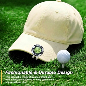 Soporte de exhibición personalizado de metal esmaltado magnético, accesorios divertidos en blanco, clip para sombrero, herramienta de divot personalizada, marcador de bola de golf - Product Image 2