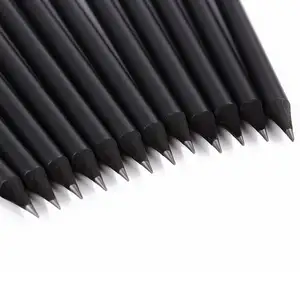 カスタムロゴHB鉛筆付き黒木研ぎ鉛筆
