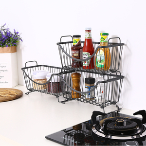 Cesto di frutta vegetale Organizer cesto di metallo di articoli vari per la casa - Product Image 4