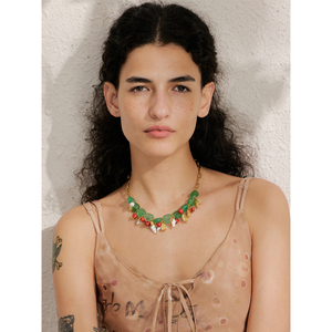 JINYOU 2305 Joyería Exquisita Hecha a Mano, Joyería de Alta Calidad en Tendencia, Collar con Colgante de Concha de Caracol y Piedra Natural Verde - Product Image 4