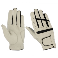 Gants de golf en cuir véritable pour hommes, pour le cyclisme et les sports, main gauche/droite, doux, respirants, imperméables, légers, avec sangle de poignet réglable