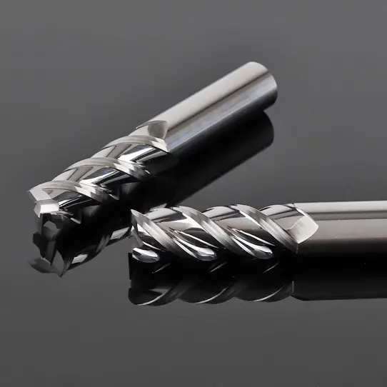 55HRC aluminum milling cutter 3 edge highlighter mirror aluminum alloy special 4 8 2 10 16 20mm mm end milling cutter