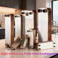 Échangeur de chaleur à plaques brasées en acier inoxydable personnalisé RIYI, refroidisseur de pompe moteur, refroidisseur d'eau liquide HVAC, réfrigération