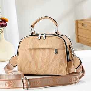 An Ru Shi Small Square <b>Crossbody</b> <b>Bag</b> Khaki Middle Size Multi Layer Shoulder <b>Bag</b> Everyday Outfits - Product Image 1