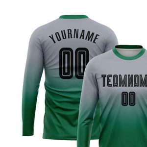Maillot de football à manches longues à dégradé fluide, respirant, séchage rapide, pour entraînement et match, pour homme - Product Image 3