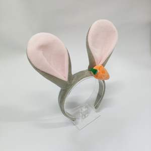 उत्सव खरगोश के कान को पसंद करते हैं, बालों को चूस-चेहरे धोने वाले उच्च क्रेनियल शीर्ष प्यारा चंचल हाथ से बनाया गया - Product Image 2