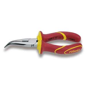 BETA - 011680100 1000V Extra long bent needle nose <b>pliers</b> - EAN 8014230422695 1000V INSULATED <b>PLIERS</b> AND CUTTERS - Product Image 1