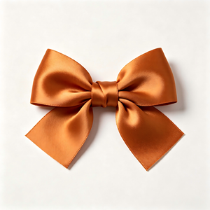Nœud en satin pré-noué couleur caramel chaud pour Halloween, Thanksgiving, mariage d'automne, boîte cadeau, arrangement floral, ornement - Product Image 5