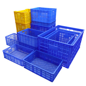 Grande caisse rectangulaire en plastique épaissi, capacité de charge 20-120 kg, boîte de manutention haute résistance pour livraison express de fruits - Product Image 4